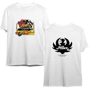 90s Hank Williams Jr Racing T-Shirt Country Music Fan Retro Graphic Tee 2 Sided